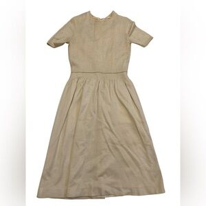 Vintage Ports International Ciao for Ports Knit Dress Cream Size 12